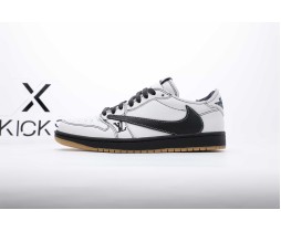 Jordan 1 Low Travis Scott OW LV Black Leather