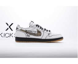 Jordan 1 Low Travis Scott OW LV Black Leather