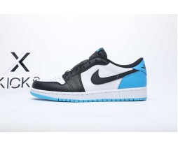 Jordan 1 Retro Low OG Black Dark Powder Blue