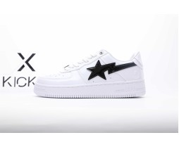 A Bathing Ape Bape Sta #2 White Patent