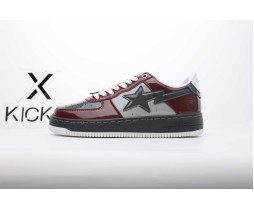 A Bathing Ape Bape Sta Nostalgic Burgundy Grey