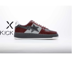 A Bathing Ape Bape Sta Nostalgic Burgundy Grey