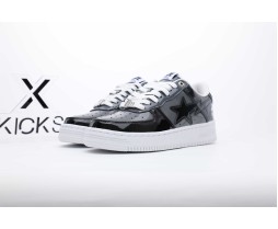 A Bathing APE STA Patent BLACK GRAY