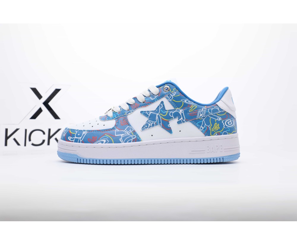 A Bathing Ape Bape Sta Medicom Toy Bearbrick Camo Blue