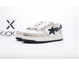 A Bathing Ape Bape Sta Snake Print Leather