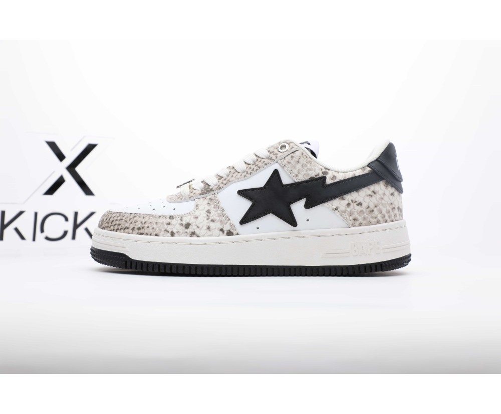 A Bathing Ape Bape Sta Snake Print Leather