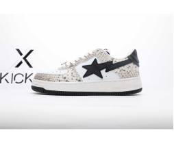 A Bathing Ape Bape Sta Snake Print Leather