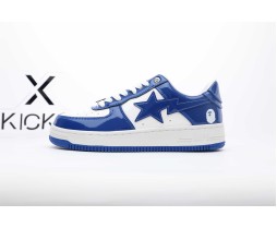 A Bathing Ape Bape Sta Patent Leather White Blue (2023)