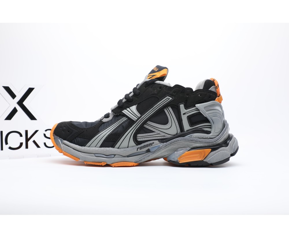Balenciaga Runner Worn-Out Black Fluo Orange