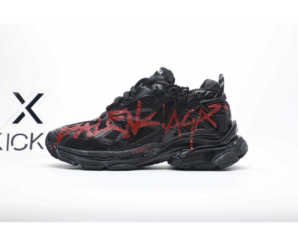 Balenciaga Runner GraffitiBlack Red