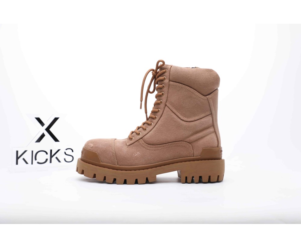 Balenciaga Combat Strike Canvas Brown