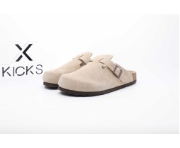 Birkenstock Boston Soft Footbed Oiled Leather Khaki