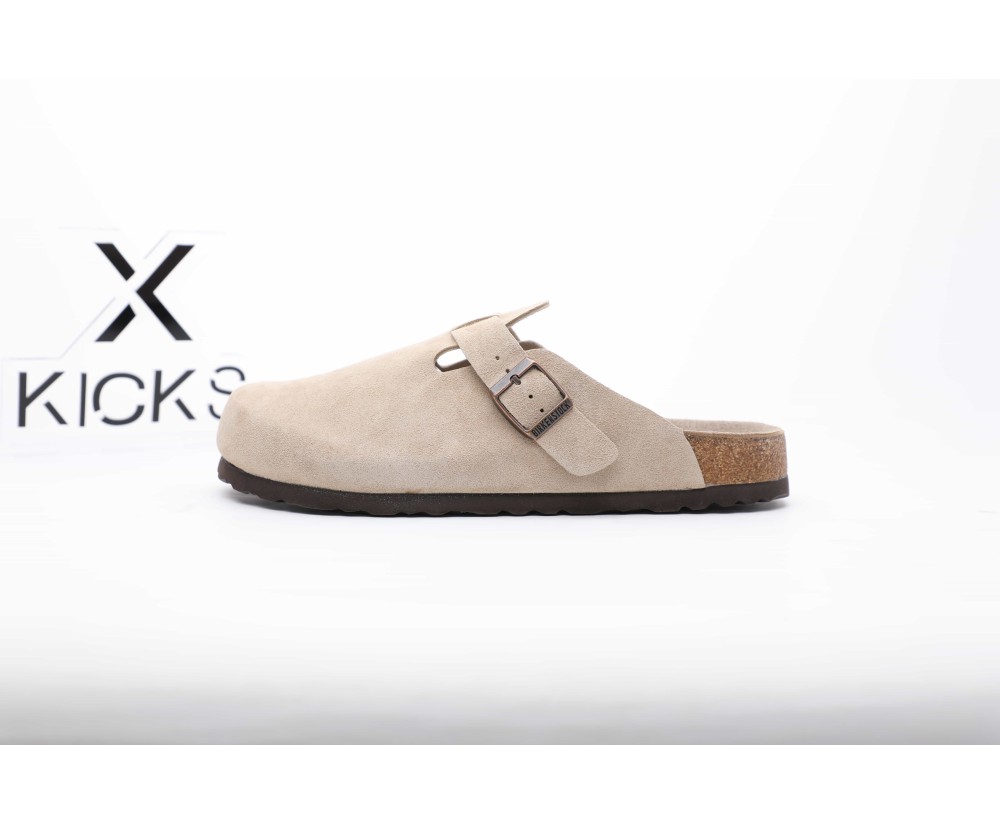 Birkenstock Boston Soft Footbed Oiled Leather Khaki