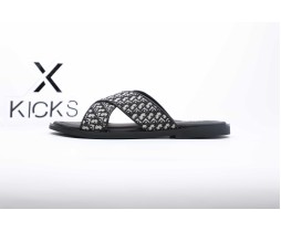 Dior Alias Sandals Black Oblique