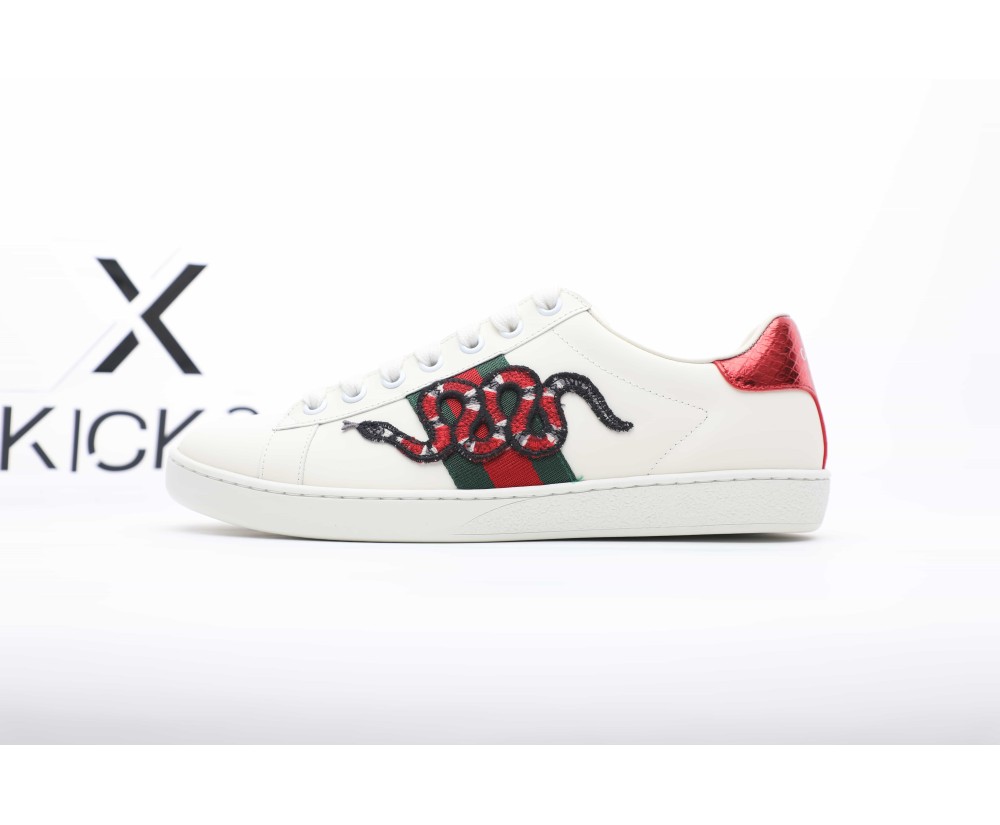 Gucci Ace Embroidered Snake