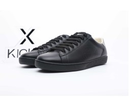 Gucci Ace Perforated Interlocking G Black