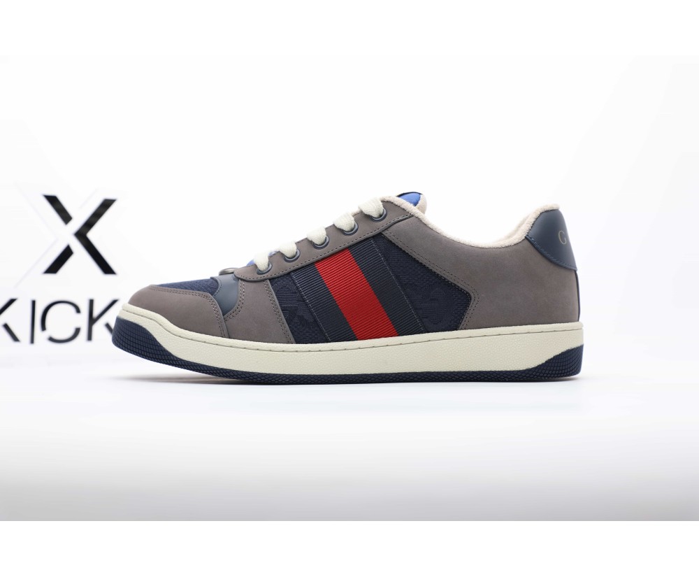 Gucci Screener GG Sneaker Grey Suede