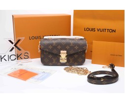 Louis Vuitton Pochette Métis East West Monogram Canvas Brown