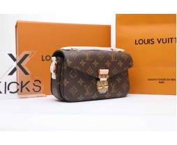 Louis Vuitton Pochette Métis East West Monogram Canvas Brown
