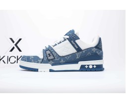 Louis Vuitton Trainer Monogram White Blue