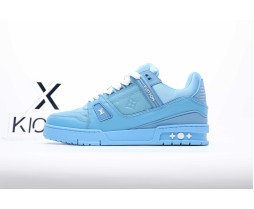 Louis Vuitton Trainer Blue Embossed Monogram