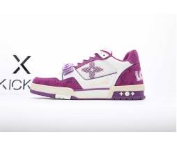 Louis Vuitton LV Trainer White Purple