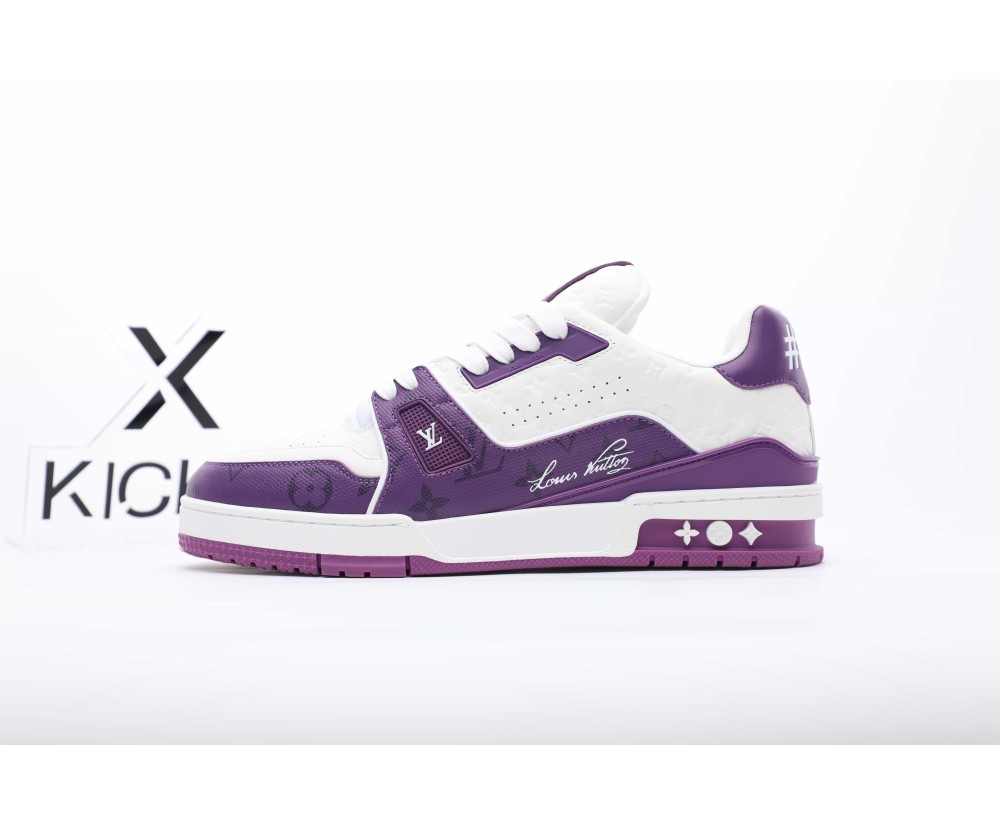 Louis Vuitton Trainer No.54 White Purple