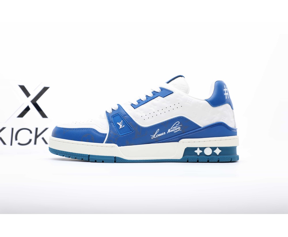 Louis Vuitton Trainer No.54 White Blue