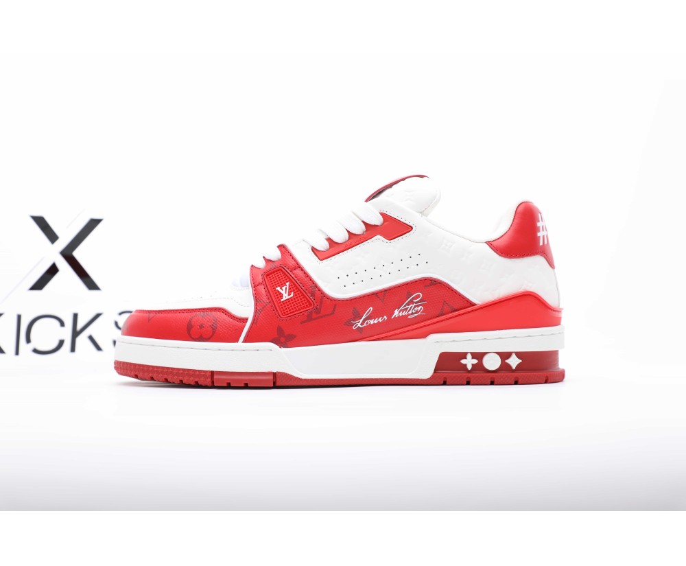 Louis Vuitton Trainer No.54 White Red