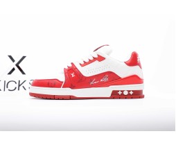 Louis Vuitton Trainer No.54 White Red
