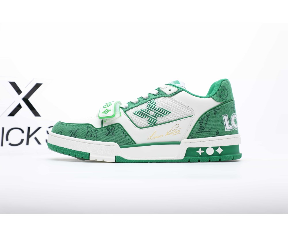 Louis Vuitton Trainer Green White