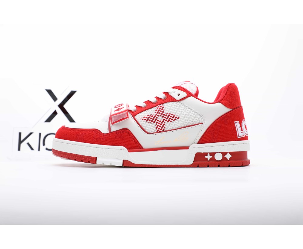 Louis Vuitton Trainer Red White