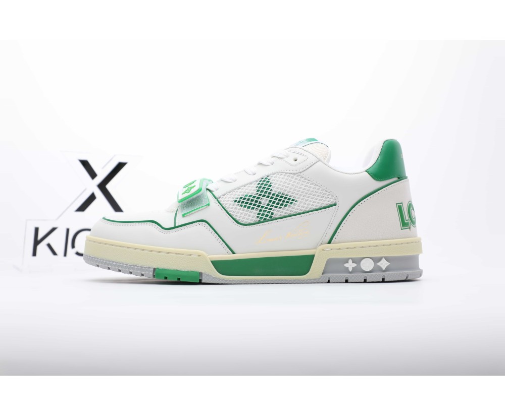 Louis Vuitton LV Trainer White green