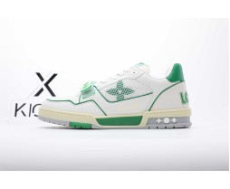 Louis Vuitton LV Trainer White green
