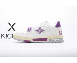Louis Vuitton Trainer White Purple
