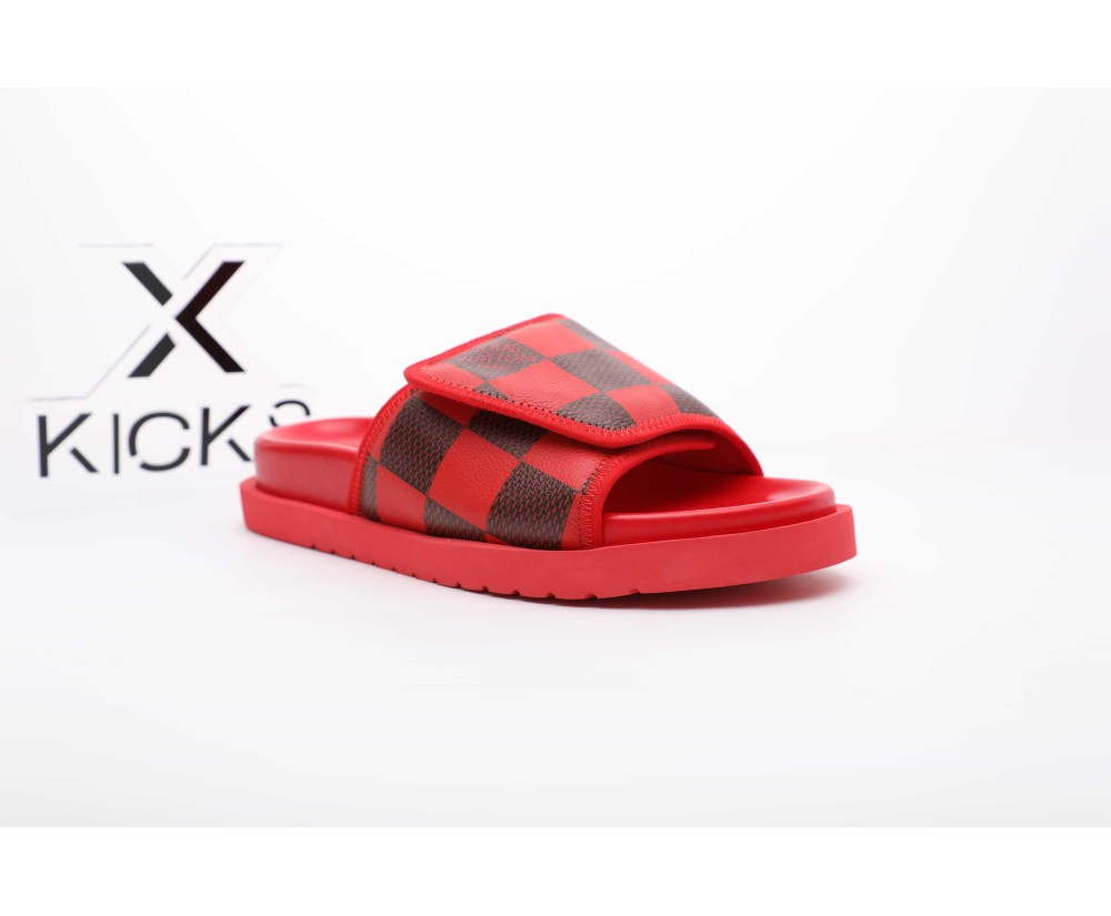 Louis Vuitton Sandal Red Black