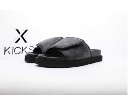 LV Sandal Black Print