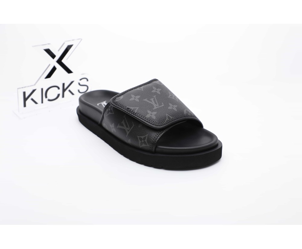 LV Sandal Black Print