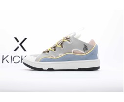 Lanvin Leather Curb Grey Blue