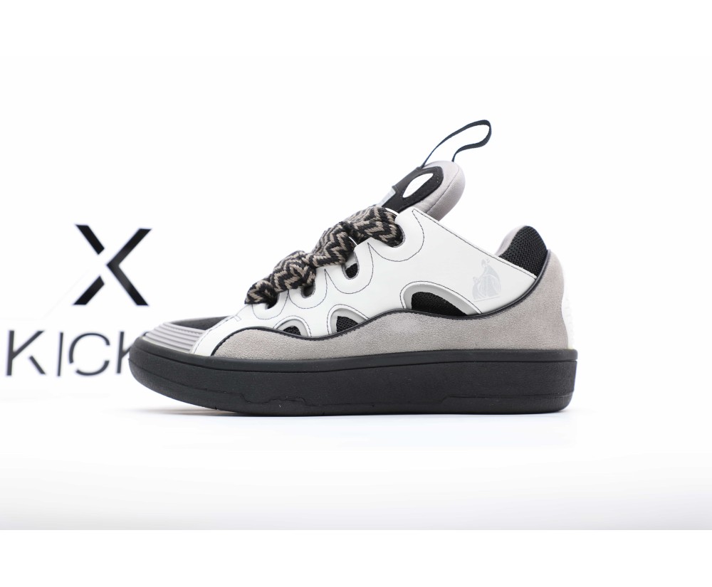 Lanvin Curb Sneaker White Grey Black