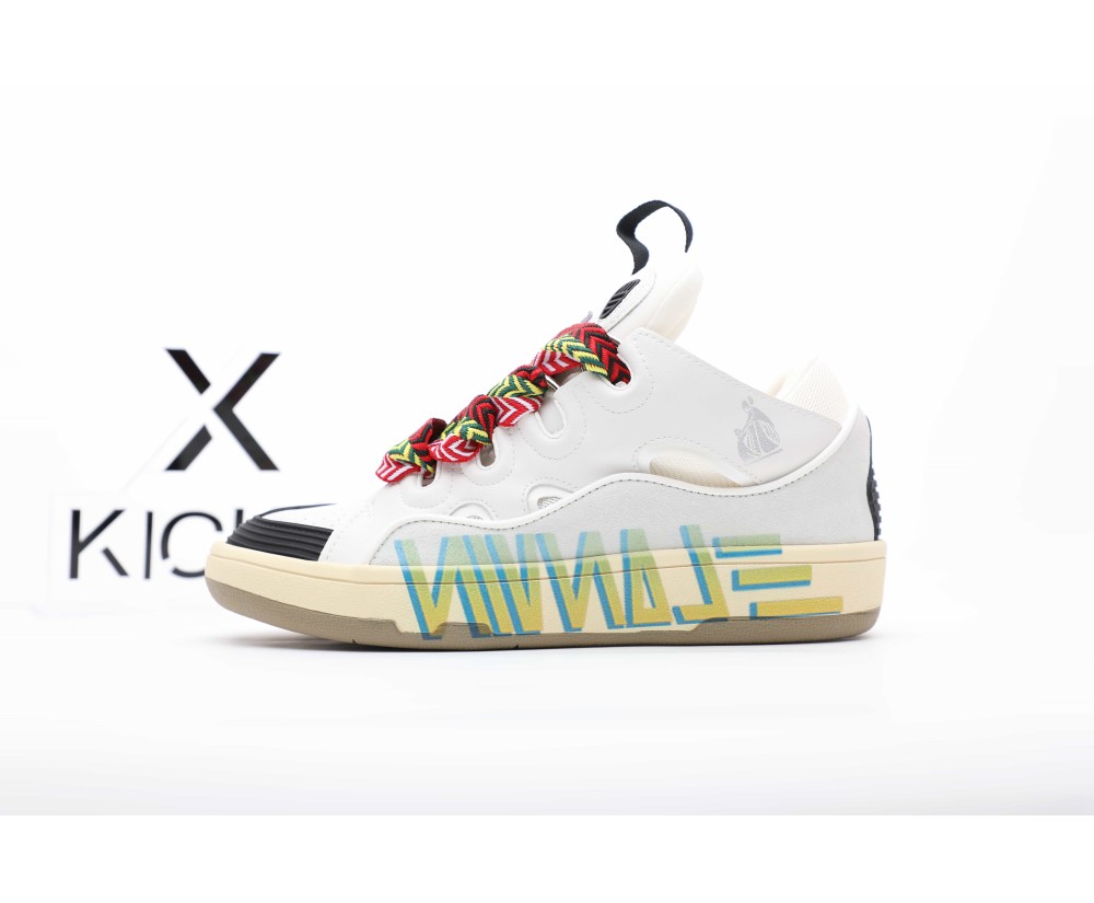 Lanvin Curb Sneaker Print Font