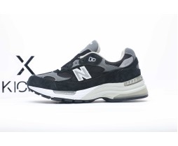 New Balance 992 Black Grey Suede
