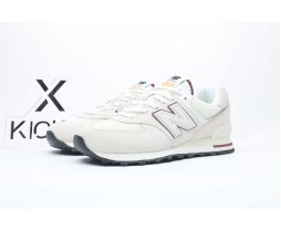  New Balance 574 Off White Burgundy (2023)
