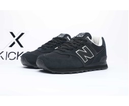 Niko And X New Balance NB 574 Running Shoes Unisex Low-Top Black