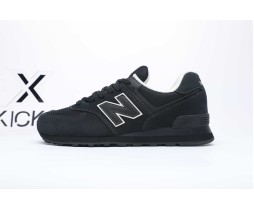 Niko And X New Balance NB 574 Running Shoes Unisex Low-Top Black