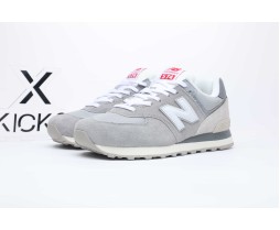 New Balance 574 NB Grey White Men Unisex Casual Lifestyle Shoes