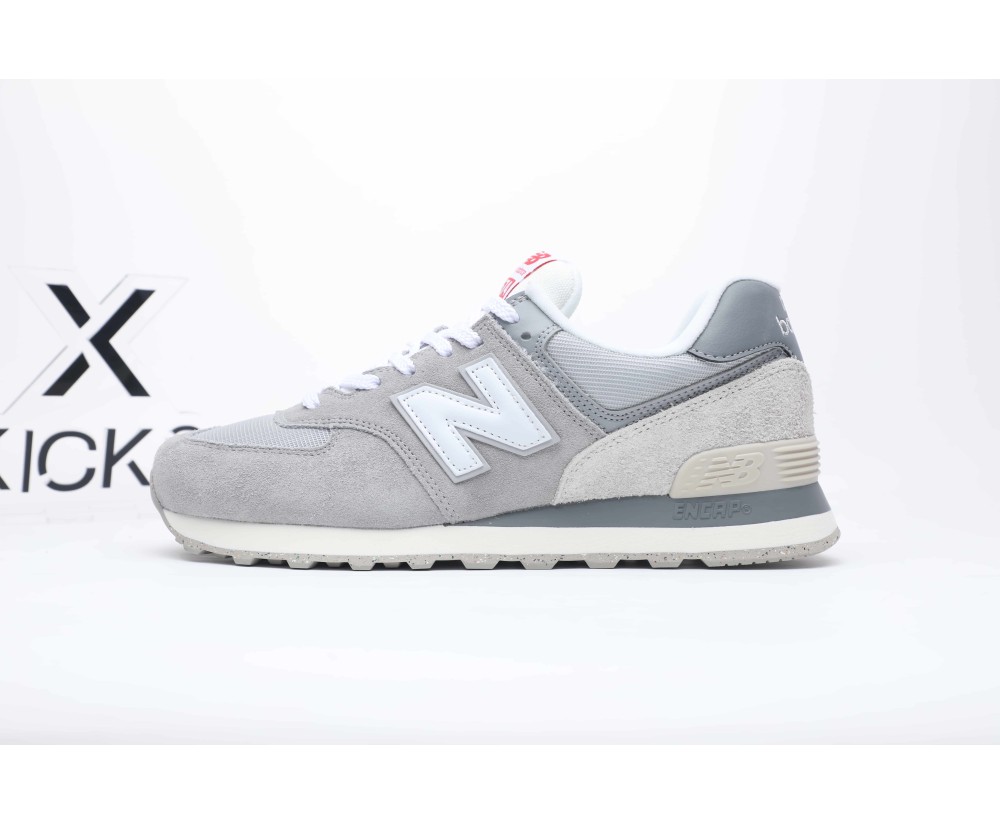 New Balance 574 NB Grey White Men Unisex Casual Lifestyle Shoes