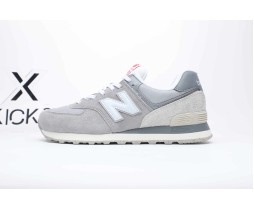 New Balance 574 NB Grey White Men Unisex Casual Lifestyle Shoes