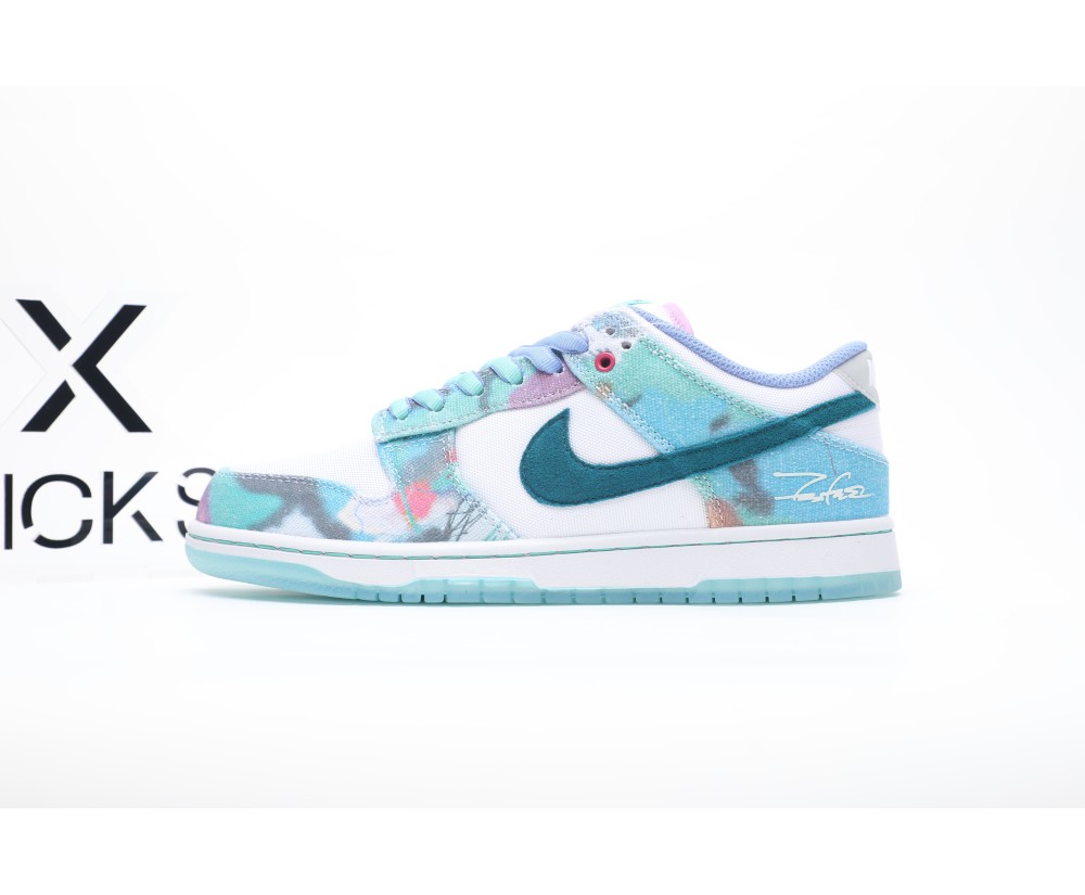 Futura Laboratories x Nike Dunk SB Blue and White