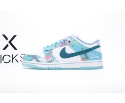 Futura Laboratories x Nike Dunk SB Blue and White